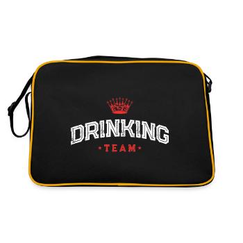 Drinking Team - Retro Bag - black/gold - Back