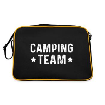 Camping Team - Retro Tasche - Schwarz/Gold - Hinten