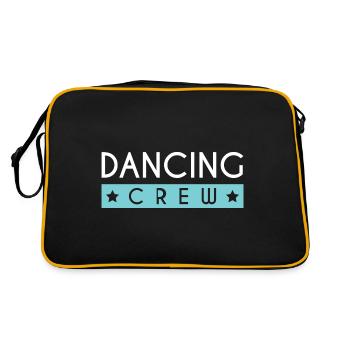 Dancing Crew - Retro Tasche - Schwarz/Gold - Hinten
