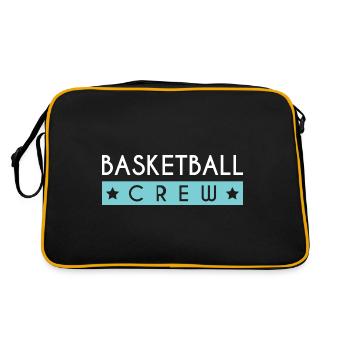 Équipe de basket-ball - Sac Retro - noir/or - Dos