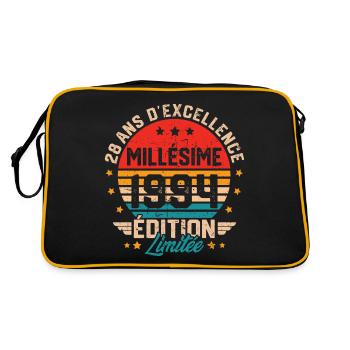 Cadeau d'anniversaire 28 ans millésime 1994 - Sac Retro - noir/or - Dos