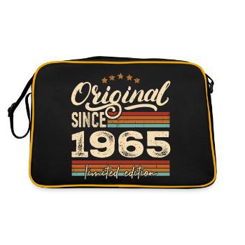 Original 1965 Jahrgang - 1965 Geburtstagsgeschenk - Retro Tasche - Schwarz/Gold - Hinten
