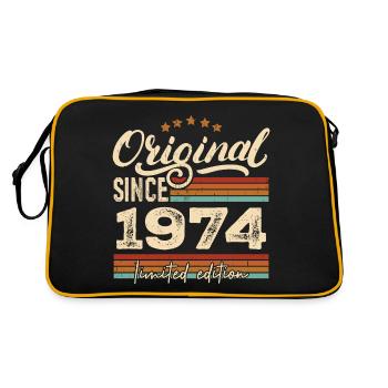 Original 1974 Vintage - Cadeau D’anniversaire 1974 - Sac Retro - noir/or - Dos