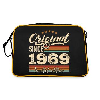 Original 1969 Jahrgang - 1969 Geburtstagsgeschenk - Retro Tasche - Schwarz/Gold - Hinten