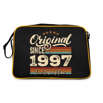 Original 1997 Vintage - 1997 Birthday Gift - Retro Bag - black/gold - Back