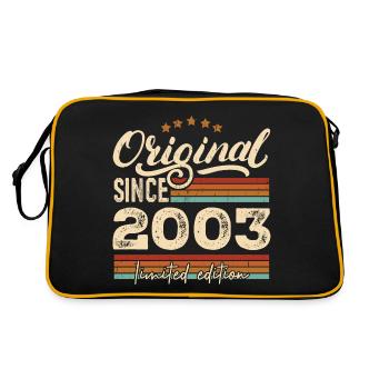 Original 2003 Jahrgang - 2003 Geburtstagsgeschenk - Retro Tasche - Schwarz/Gold - Hinten