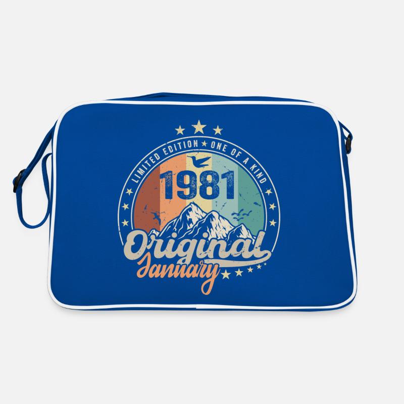 Vintage Retro Januar 1981 Geburtstagsgeschenk Retro Tasche