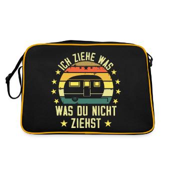 I pull what you don't pull Caravan Camper - Retro Bag - black/gold - Back