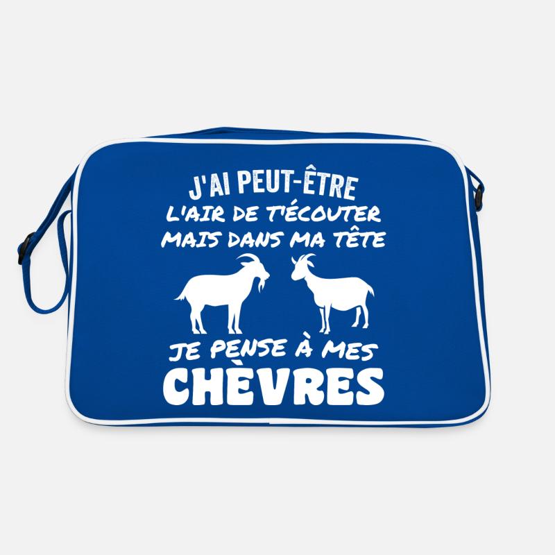 In My Head I Think About My Goats Retro Bag
