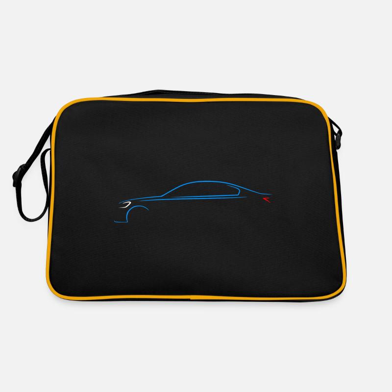 Auto Sportwagen Silhouette Design Retro Tasche
