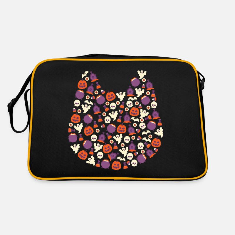 Sorcière citrouille d’Halloween Sac Retro