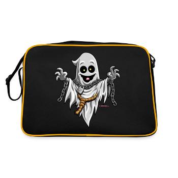 Halloween Ghost - Yobeeno.com - Retro Bag - black/gold - Back