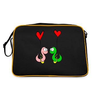 asticots amoureux - Sac Retro - noir/or - Dos