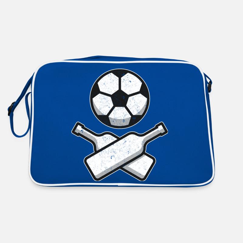Fussball Skull & Bones Retro Tasche