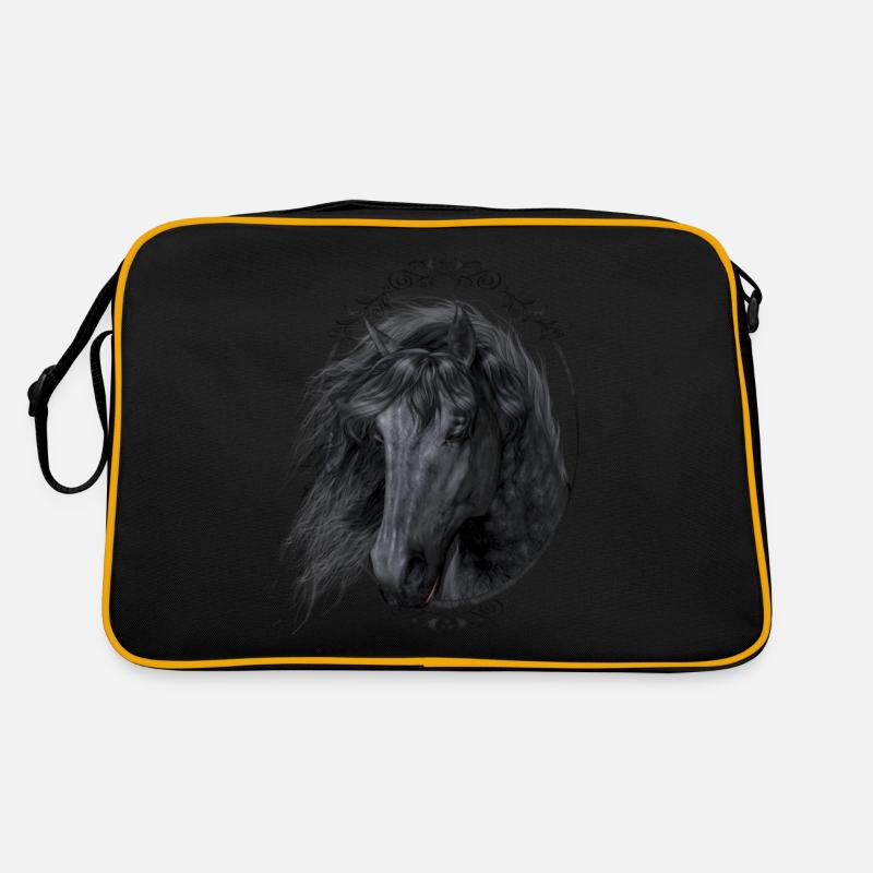 Black Beauty - Retro Tasche - Schwarz/Gold
