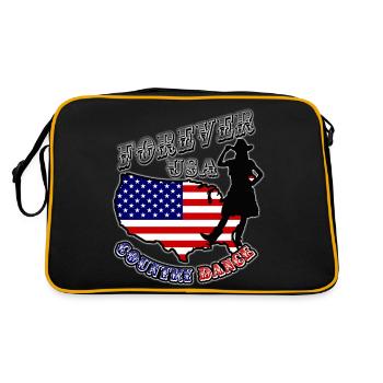 forever usa country dance - Sac Retro - noir/or - Dos