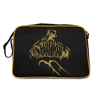 Herbert Pixner Harmonika - Retro Tasche - Schwarz/Gold - Hinten