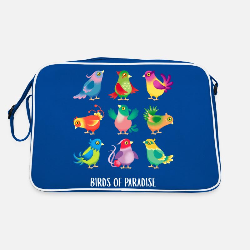 Oiseaux de paradis 2 Sac Retro