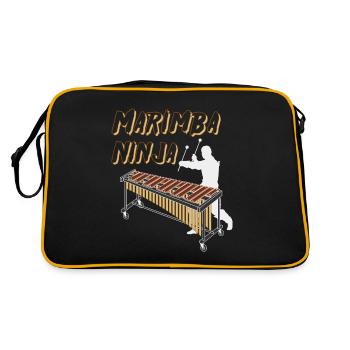 Marimba Ninja For marimba mallets - Retro Bag - black/gold - Back