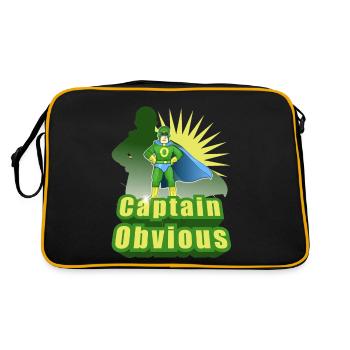 Captain obvious - Sac Retro - noir/or - Dos