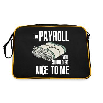 Les ressources humaines sont gentilles avec moi - Sac Retro - noir/or - Dos