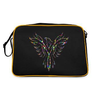 Eagle Chromatic - Retro Tasche - Schwarz/Gold - Hinten