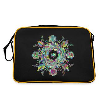 Mandala Art - Retro Bag - black/gold - Back