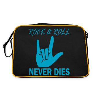 Rock Music Rock and Roll - Retro Bag - black/gold - Back