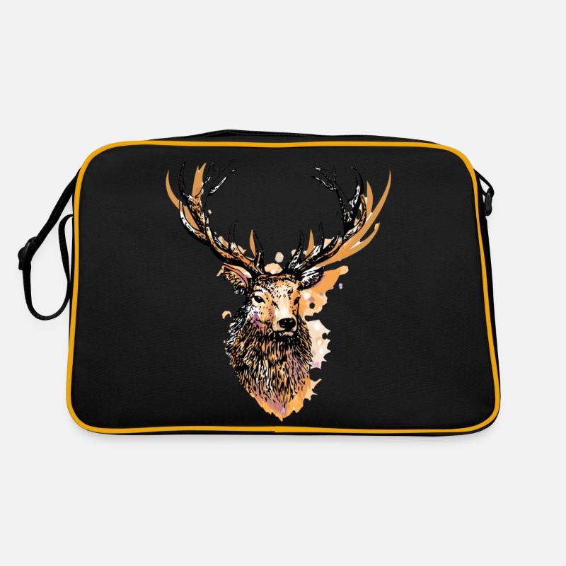 Grosser stolzer Hirsch Retro Tasche