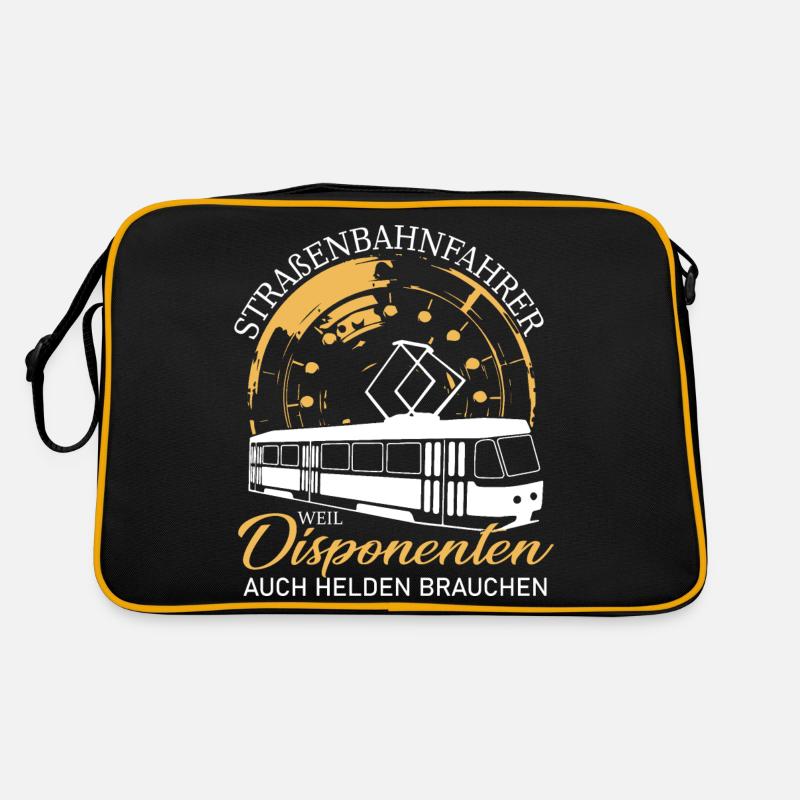 Straßenbahnfahrer Straßenbahn Sprüche Geschenk Retro Tasche