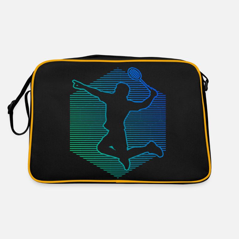 Men's Badminton Player Badminton Badminton Badminton Retro Bag