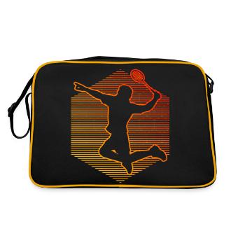Joueur de badminton de squash masculin Joueuse de badminton féminin - Sac Retro - noir/or - Dos