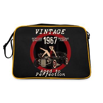 Vieilli de la perfection Hotrod Rebel Hot Rod PinUp Girl - Sac Retro - noir/or - Dos