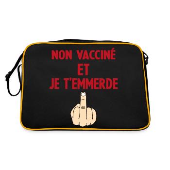 Moi aussi je t'emmerde - Sac Retro - noir/or - Dos