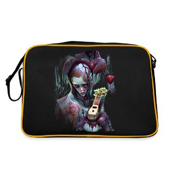 The Guitar Plays My Bleeding Heart - Retro Bag - black/gold - Back