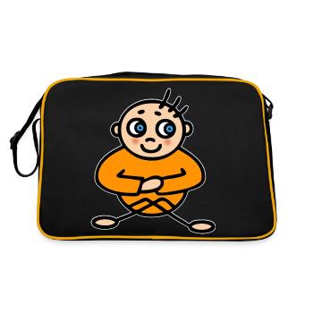 Yoga Yogi Meditation Power for Body and Mind - Retro Bag - black/gold - Back