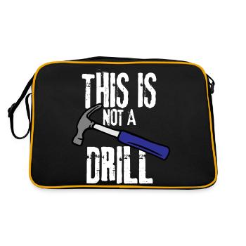 THIS IS NOT A DRILL - Retro Bag - black/gold - Back