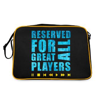 Reserved for all great players - Retro Bag - black/gold - Back