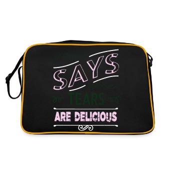 jokes health informatics specialist tshirts - Retro Bag - black/gold - Back