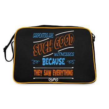charpentier cite la déclaration de tshirts - Sac Retro - noir/or - Dos