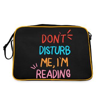 Ne me dérange pas je lis - Sac Retro - noir/or - Dos