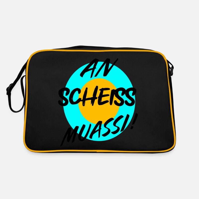AN SCHEISS MUASSI Retro Tasche