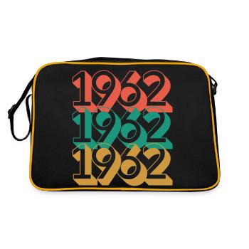 Anniversaire année 1962 / Vintage 1962 - Sac Retro - noir/or - Dos