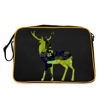 Cerf - Sac Retro - noir/or - Dos
