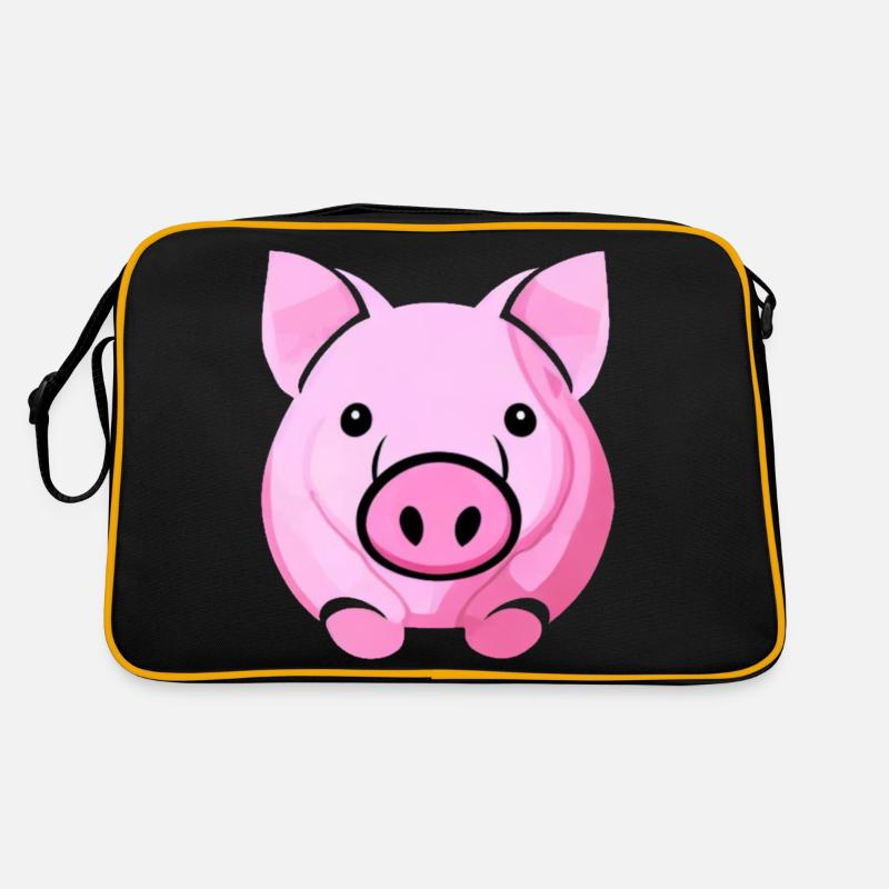 Cochon mignon Cochons Kawaii Animal 7 Sac Retro