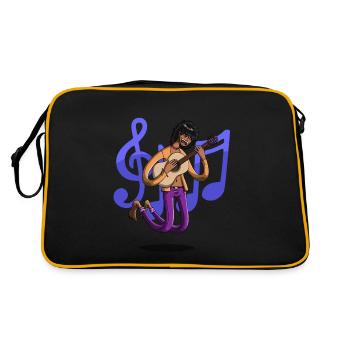 Levé - Sac Retro - noir/or - Dos