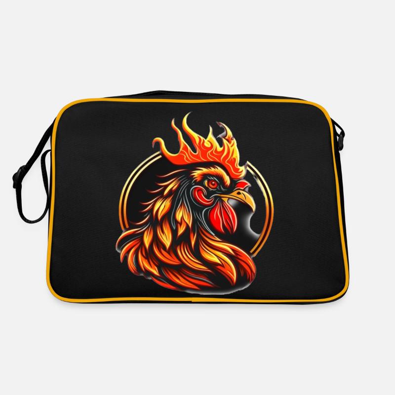 Logo du Coq de Feu Sac Retro