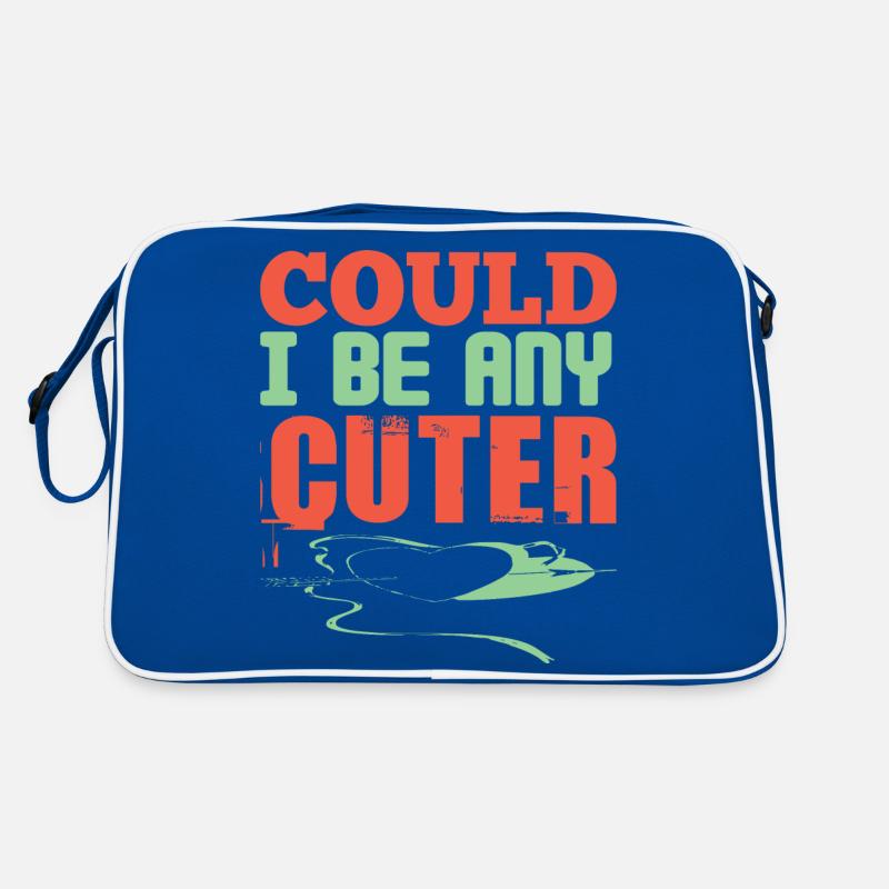 COULD I BE ANY CUTER FUNNY Retro Bag