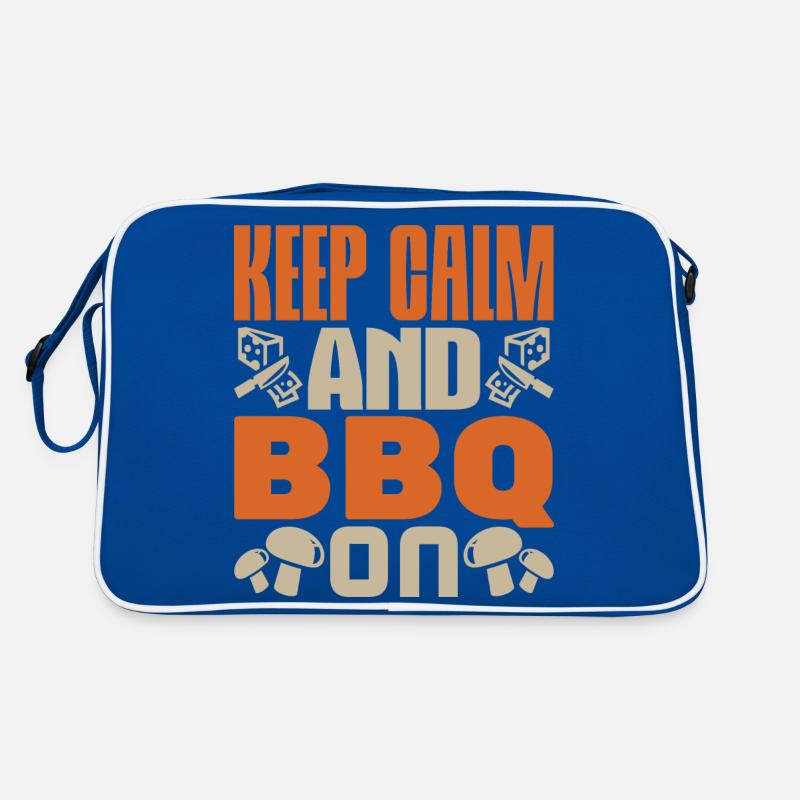 KEEP CALM AND BBQ ON Retro Bag