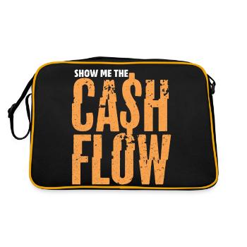 Montrez-moi le flux de trésorerie | Drôle de sensibilisation financière - Sac Retro - noir/or - Dos